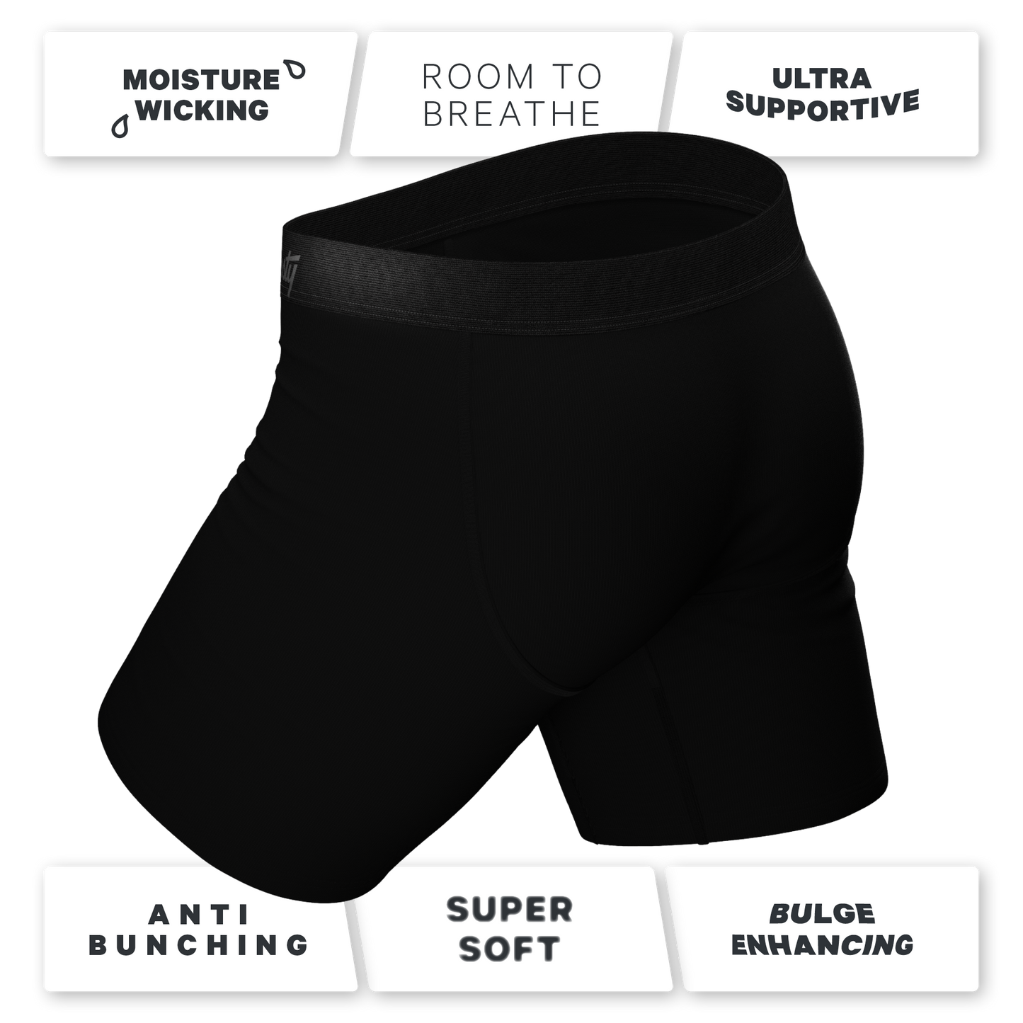 The Threat Level Midnight | Black Ball Hammock® Boxer - Long Leg