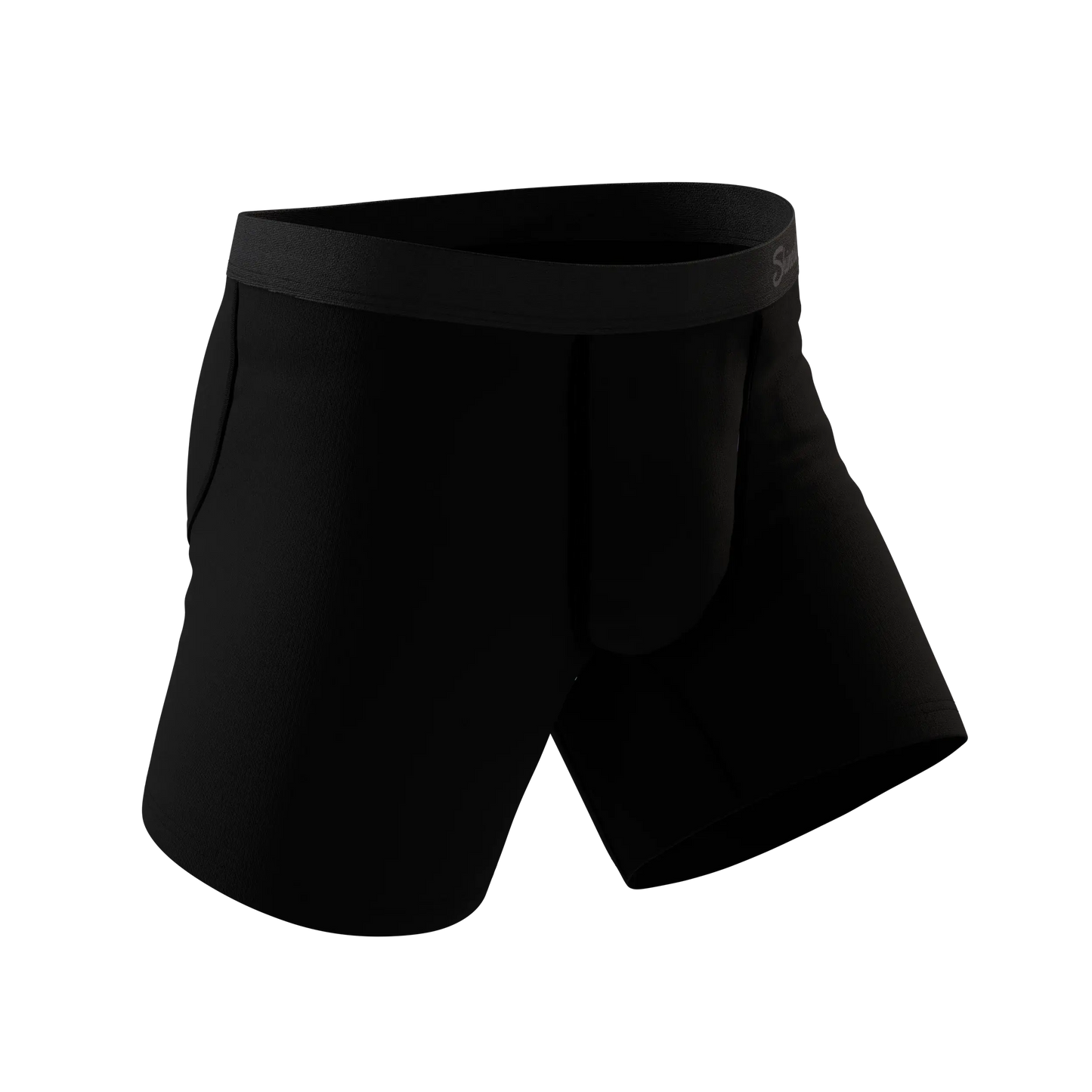 The Threat Level Midnight | Black Fart Proof Ball Hammock® Pouch Underwear - Shinesty - Flyclothing LLC