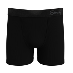The Threat Level Midnight | Black Boy's Boxer Briefs - Shinesty