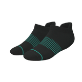 The Threat Level Midnight | Black Stay Weird Heel Hammock™ Ankle Socks - Shinesty - Flyclothing LLC