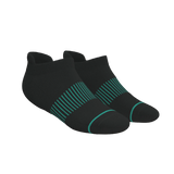 The Threat Level Midnight | Black Stay Weird Heel Hammock™ Ankle Socks - Shinesty - Flyclothing LLC