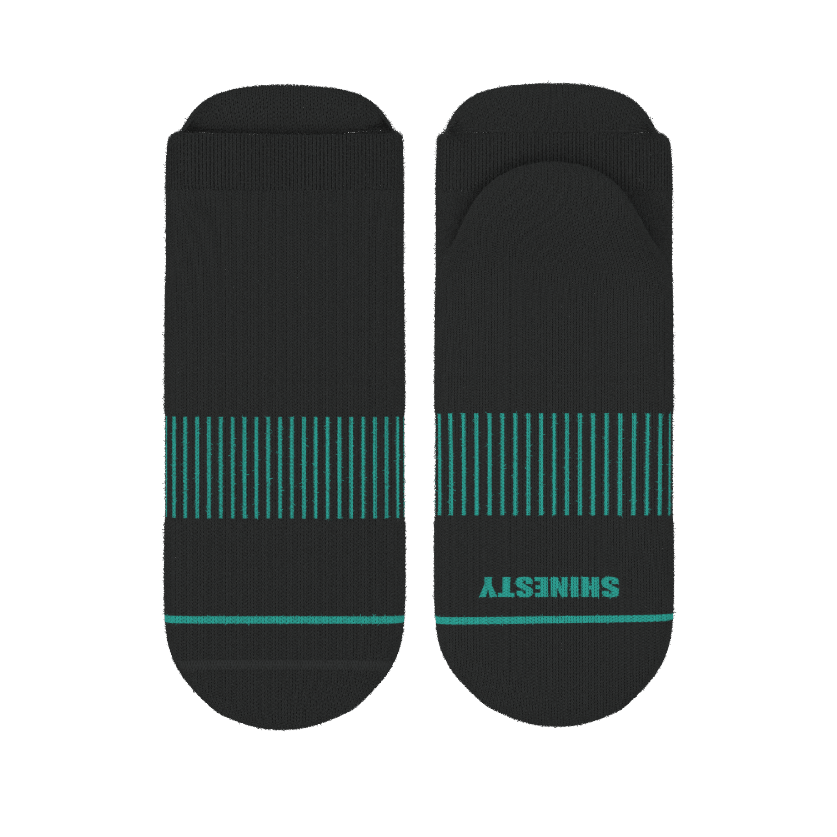 The Threat Level Midnight | Black Stay Weird Heel Hammock™ Ankle Socks - Shinesty