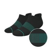 The Threat Level Midnight | Black Stay Weird Heel Hammock™ Ankle Socks - Shinesty - Flyclothing LLC