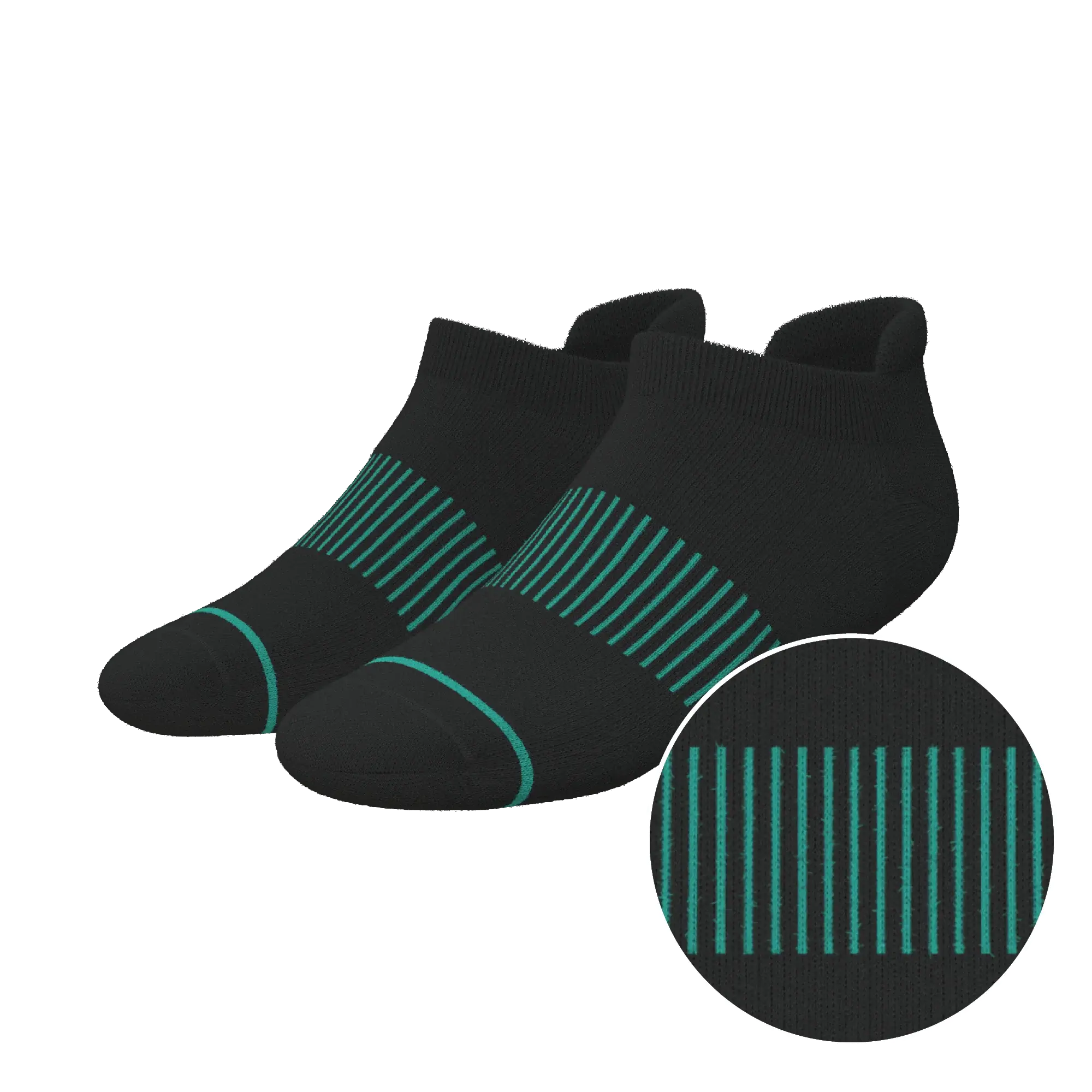 The Threat Level Midnight | Black Stay Weird Heel Hammock™ Ankle Socks - Shinesty - Flyclothing LLC
