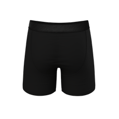 The Threat Level Midnight | Black Ball Hammock® Pouch Underwear With Fly - Shinesty