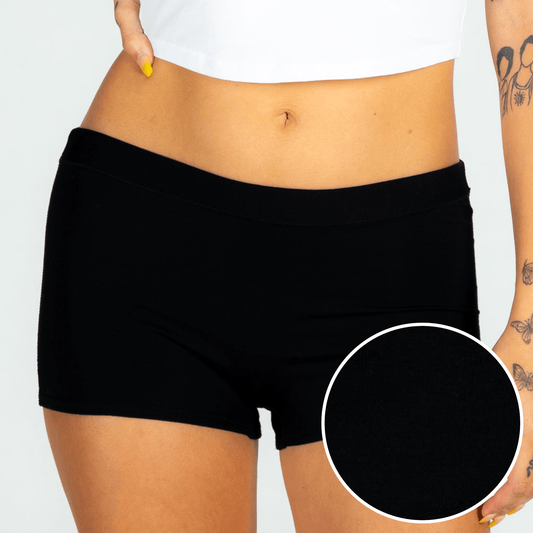 The Threat Level Midnight | Black Modal Boyshort Underwear - Shinesty