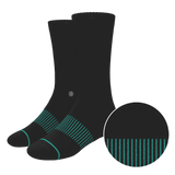 The Threat Level Midnight | Black Stay Weird Heel Hammock™ Crew Socks