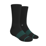 The Threat Level Midnight | Black Stay Weird Heel Hammock™ Crew Socks