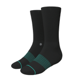 The Threat Level Midnight | Black Stay Weird Heel Hammock™ Crew Socks