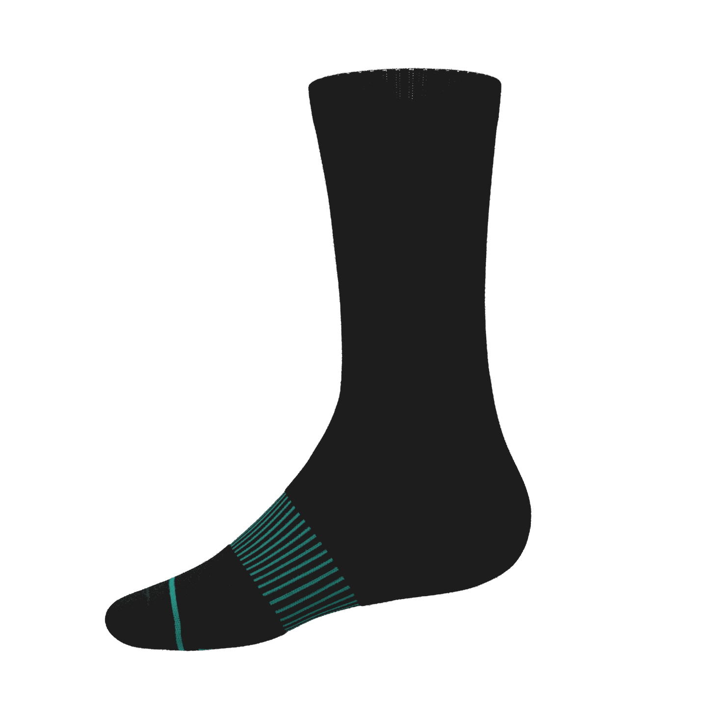 The Threat Level Midnight | Black Stay Weird Heel Hammock™ Crew Socks