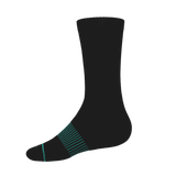 The Threat Level Midnight | Black Stay Weird Heel Hammock™ Crew Socks