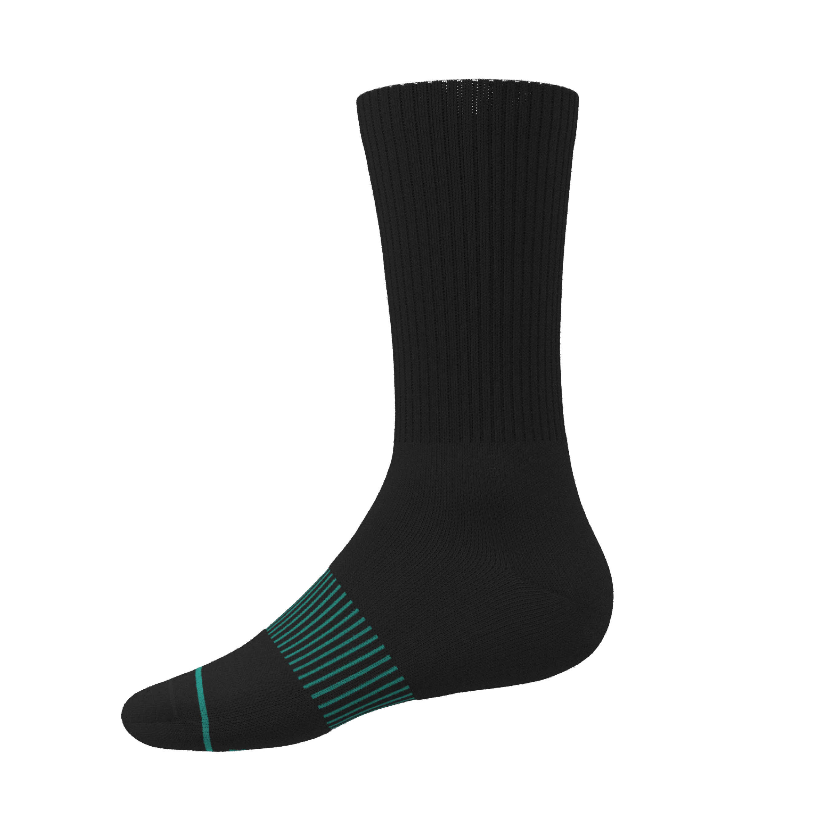 The Threat Level Midnight | Black Stay Weird Heel Hammock™ Crew Socks - Shinesty