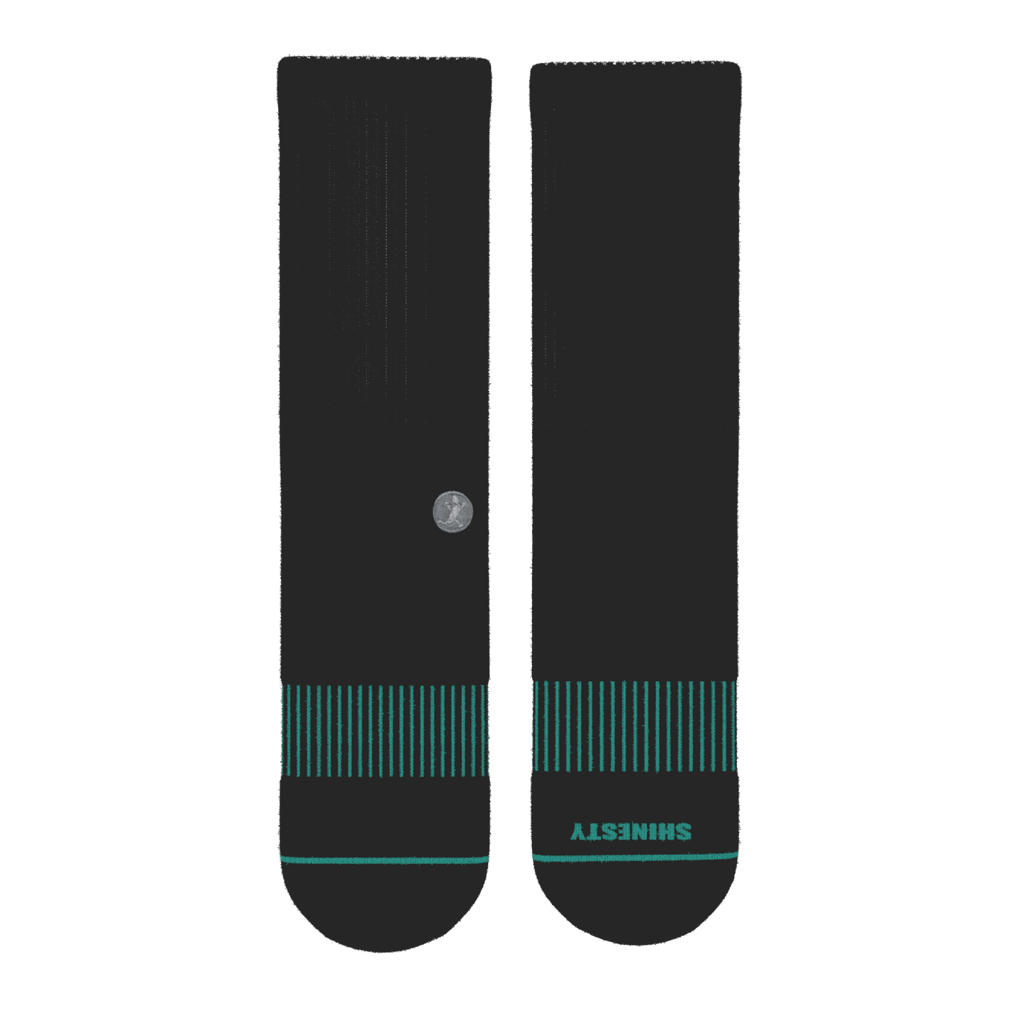 The Threat Level Midnight | Black Stay Weird Heel Hammock™ Crew Socks