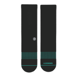 The Threat Level Midnight | Black Stay Weird Heel Hammock™ Crew Socks