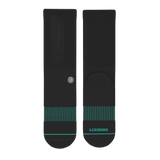 The Threat Level Midnight | Black Stay Weird Heel Hammock™ Crew Socks - Shinesty - Flyclothing LLC
