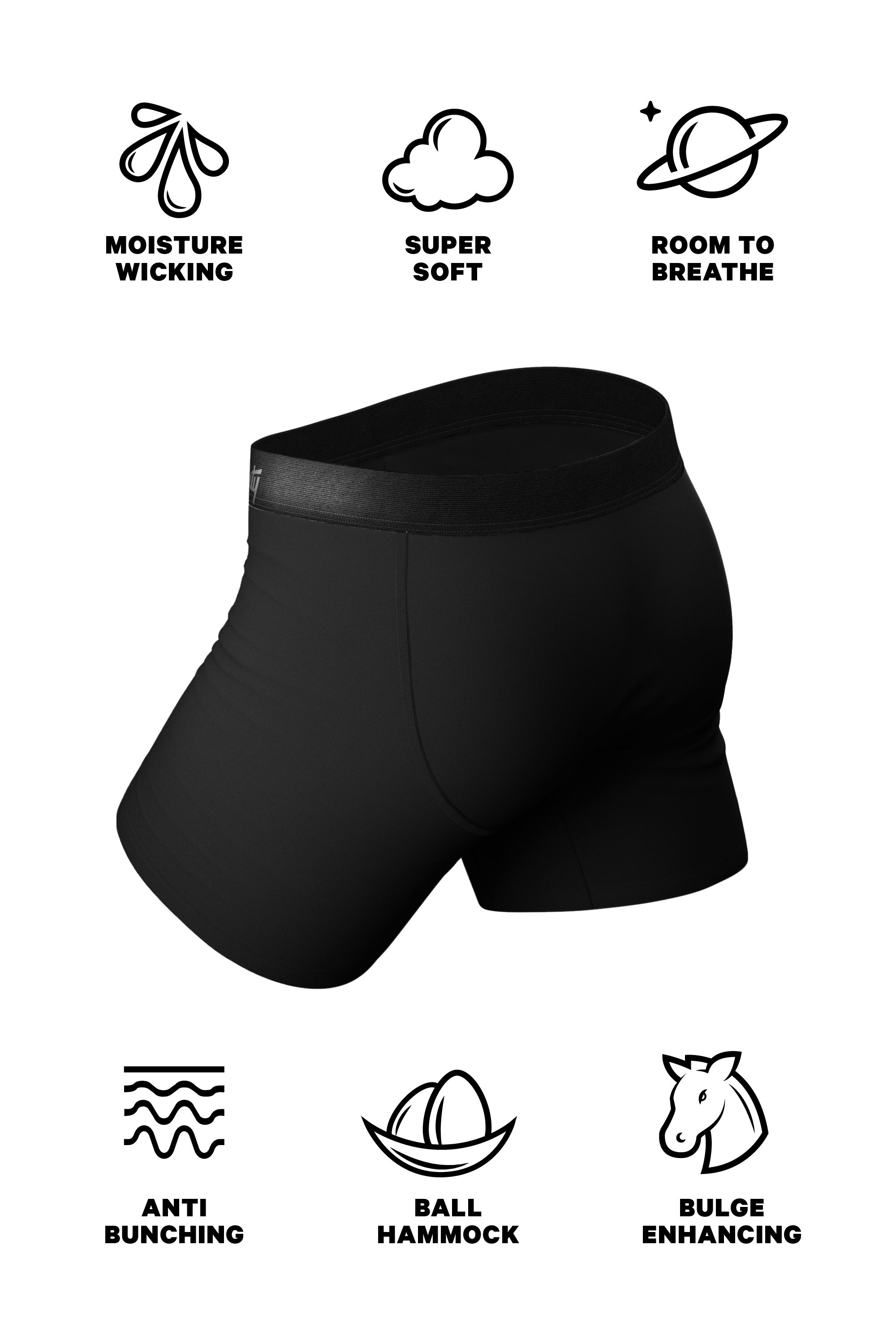 The Threat Level Midnight | Black Ball Hammock® Boxer Couples Matching 2 Pack - Shinesty