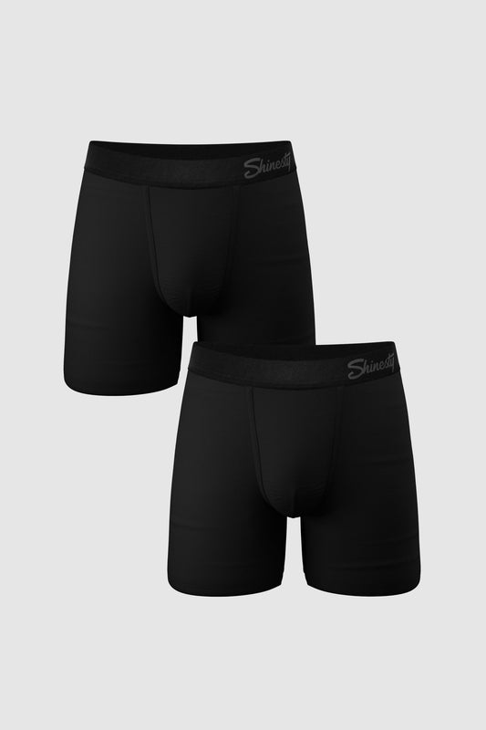The Threat Level Midnight | Black Ball Hammock® Boxer Couples Matching 2 Pack - Shinesty