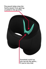 The Licorice Limbo | Black Couples Ball Hammock® Boxer With Fly and Thong 2 Pack - Shinesty