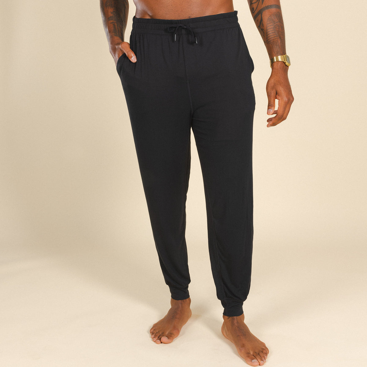 The Threat Level Midnight | Black SleepDeep™ Men’s Pajama Joggers - Shinesty - Flyclothing LLC