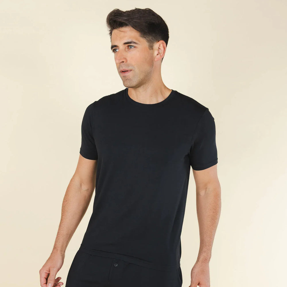 The Threat Level Midnight | Black SleepDeep™ Men’s Pajama Shirt - Shinesty - Flyclothing LLC