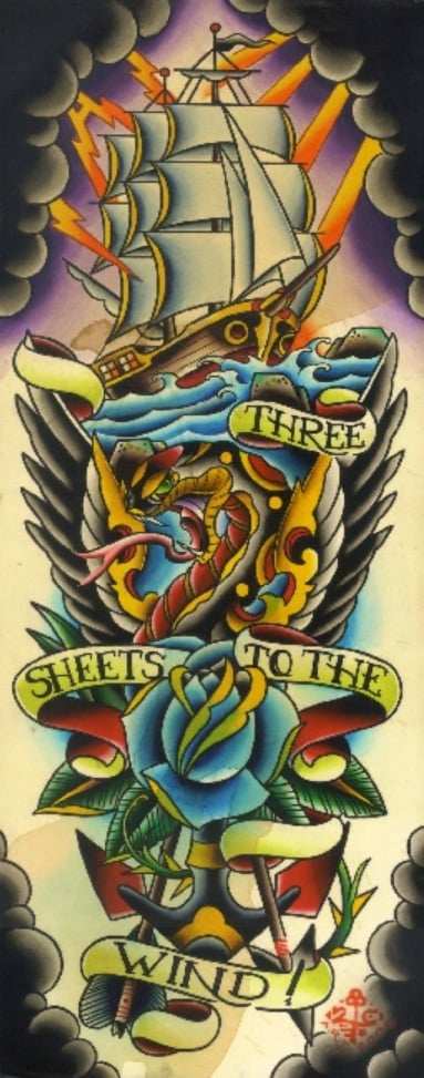 Black Market Art Company Three Sheets to the Wind Print - Black Market Art Company - Flyclothing LLC