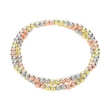 2PCS - Stainless Steel Ball Stretch Multi Layered Bracelets - Madeline Love - Flyclothing LLC