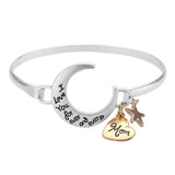 I Love You Forever And Ever Crescent Moon Hook Bracelet - Madeline Love - Flyclothing LLC