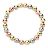 Stainless Steel Ball Beaded Stretch Bracelet - Madeline Love - Flyclothing LLC