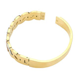 Stainless Steel Three Tone Hinged Bangle Bracelet - Madeline Love - Flyclothing LLC