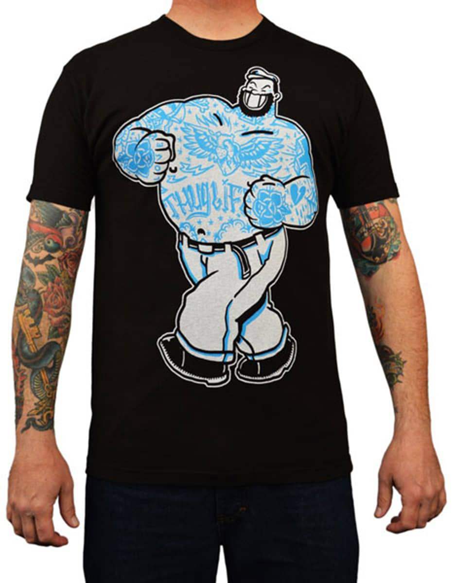 Black Market Art Company Thug Life Men's T-Shirt - Black Market Art Company - Flyclothing LLC