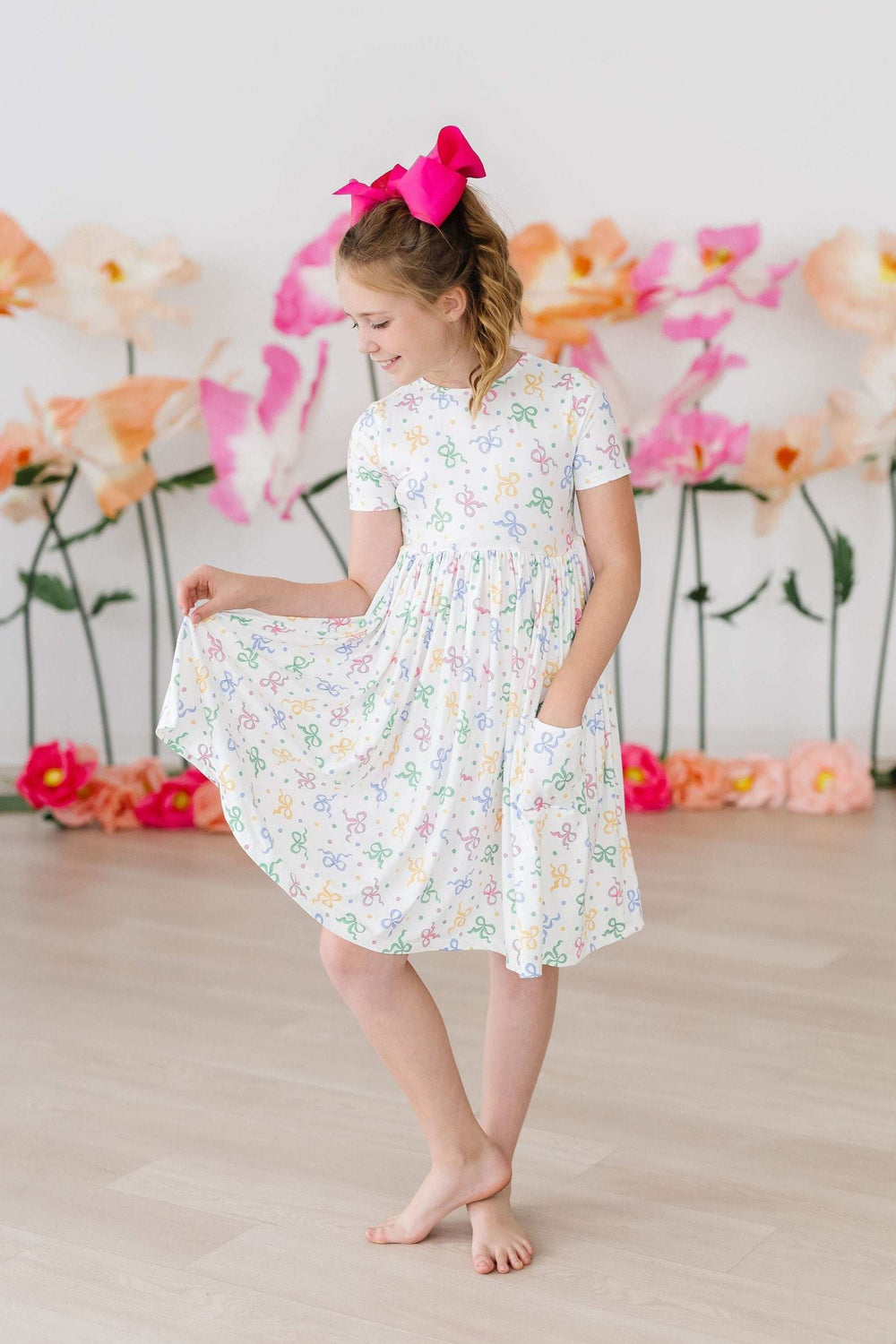 SALE Tied in Love S/S Pocket Twirl Dress - Mila & Rose ® - Flyclothing LLC