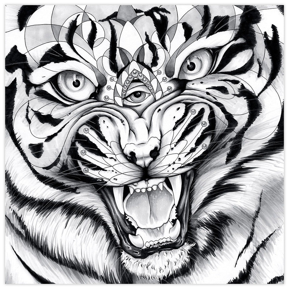 Black Market Art Company Tiger Eyes Print