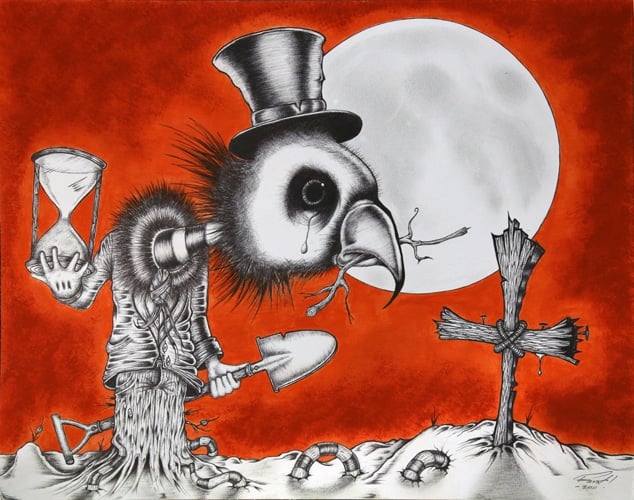 Black Market Art Company Time Waits For No One Print