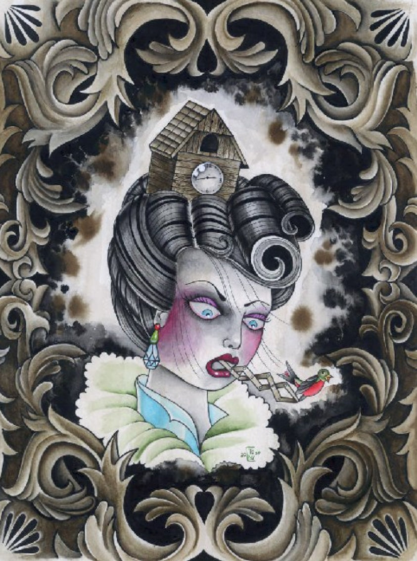 Black Market Art Company Time Will Tell Print