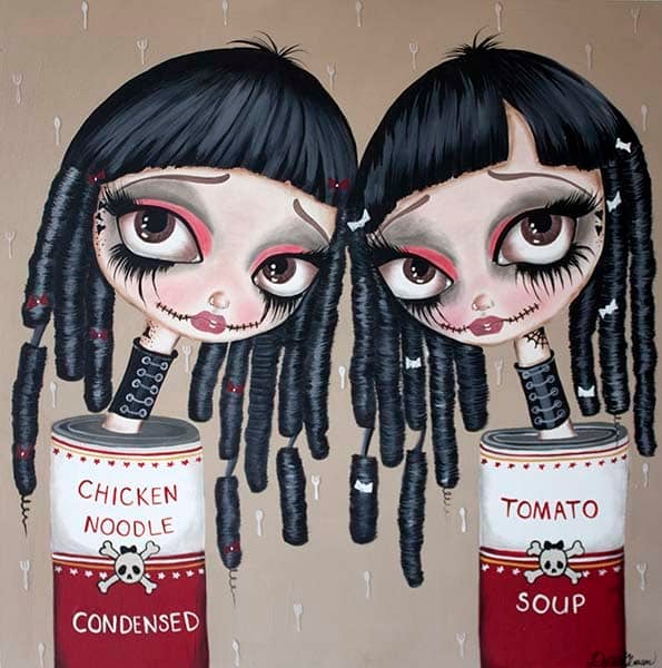 Black Market Art Company Tin Can Girls Print