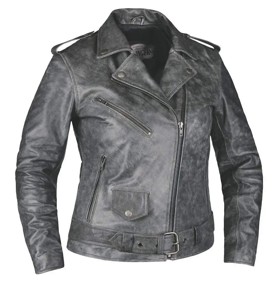 Tina - Women's Premium Leather Motorcycle Jacket - Unik Just for Bikers - Flyclothing LLC