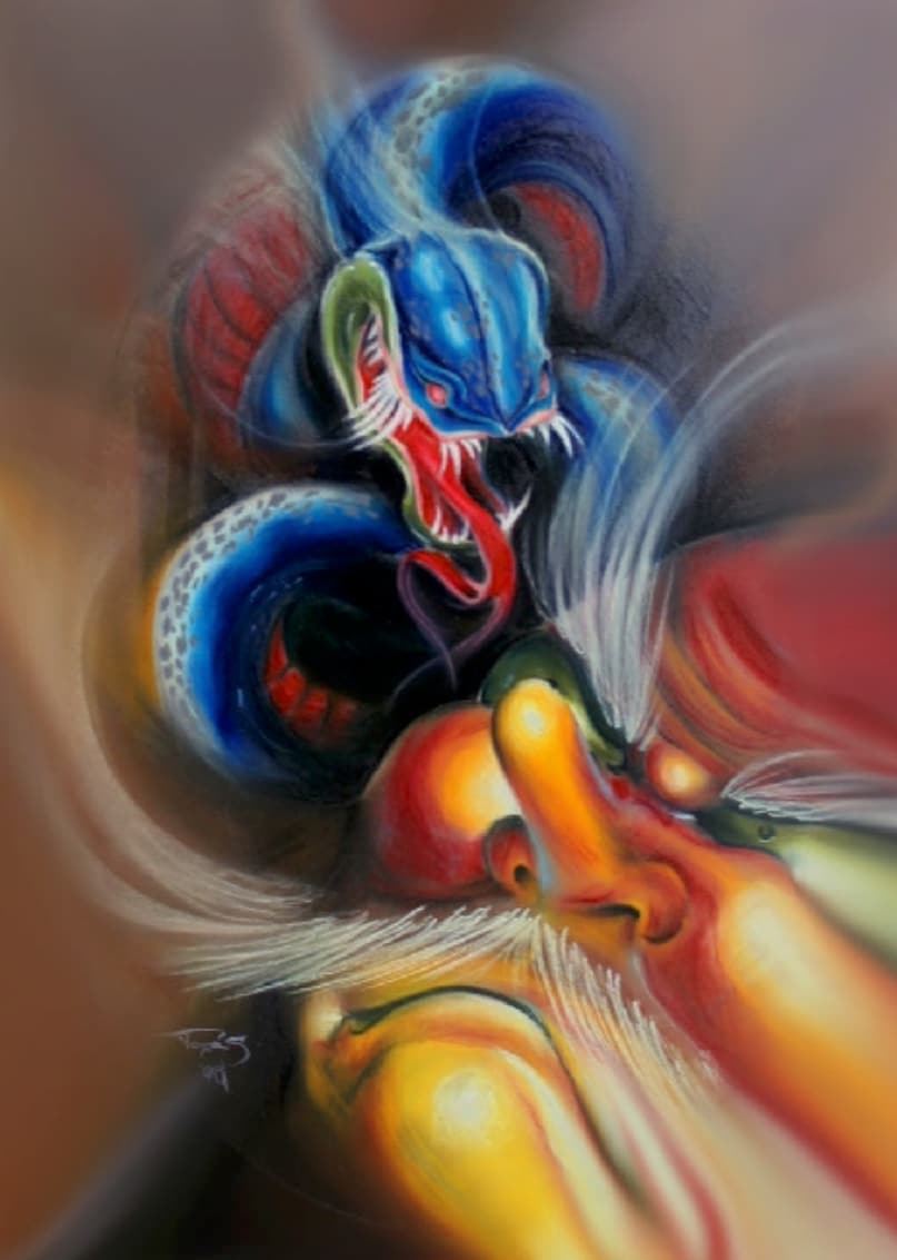 Black Market Art Company Tingu Mask Print