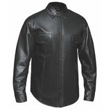 Titan - Mens Premium Leather Shirt Jacket - Unik Just for Bikers - Flyclothing LLC