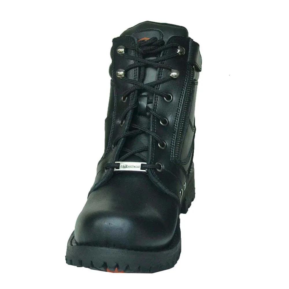 Titanstep - Mens Motorcycle Biker Leather Boots - Unik Just for Bikers - Flyclothing LLC