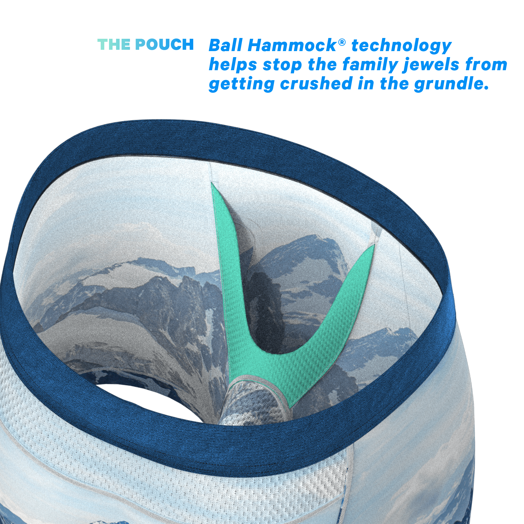 The Titlis Tip | Mountain paradICE™ Cooling Ball Hammock® Underwear - Shinesty