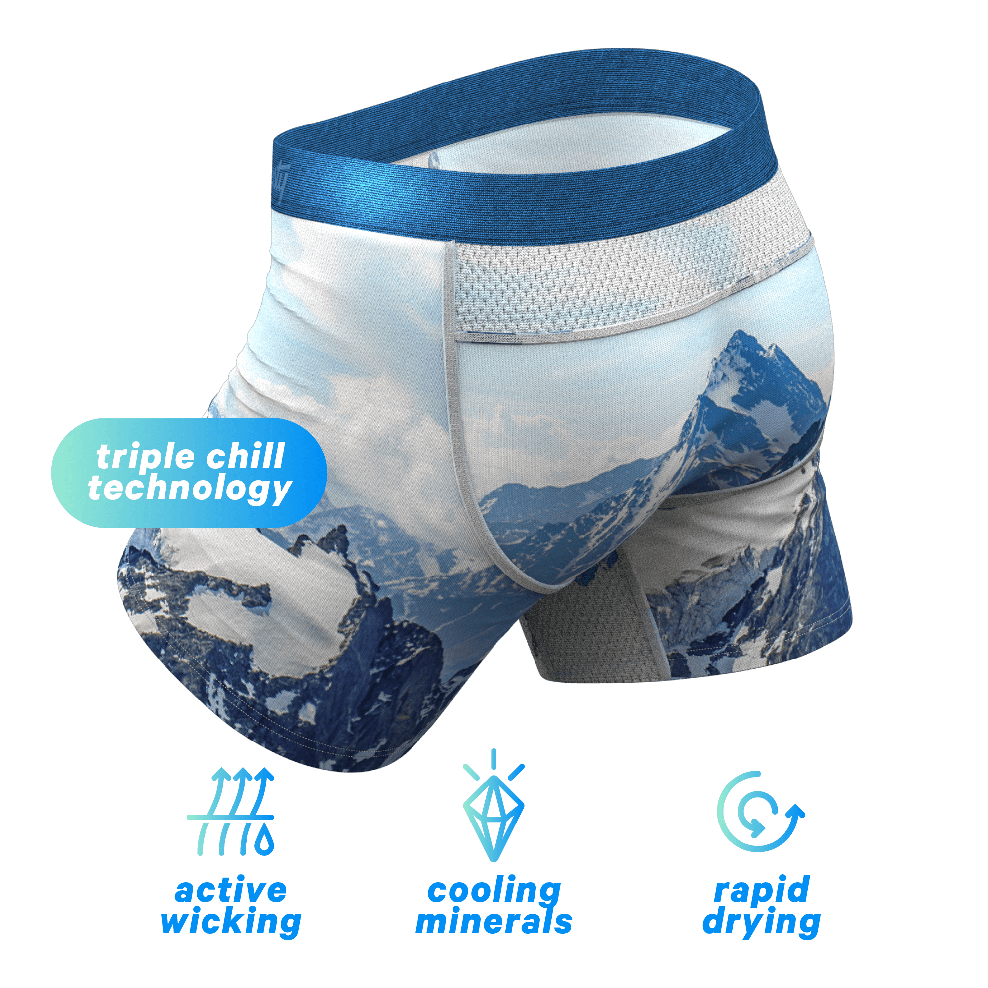 The Titlis Tip | Mountain paradICE™ Cooling Ball Hammock® Underwear - Shinesty