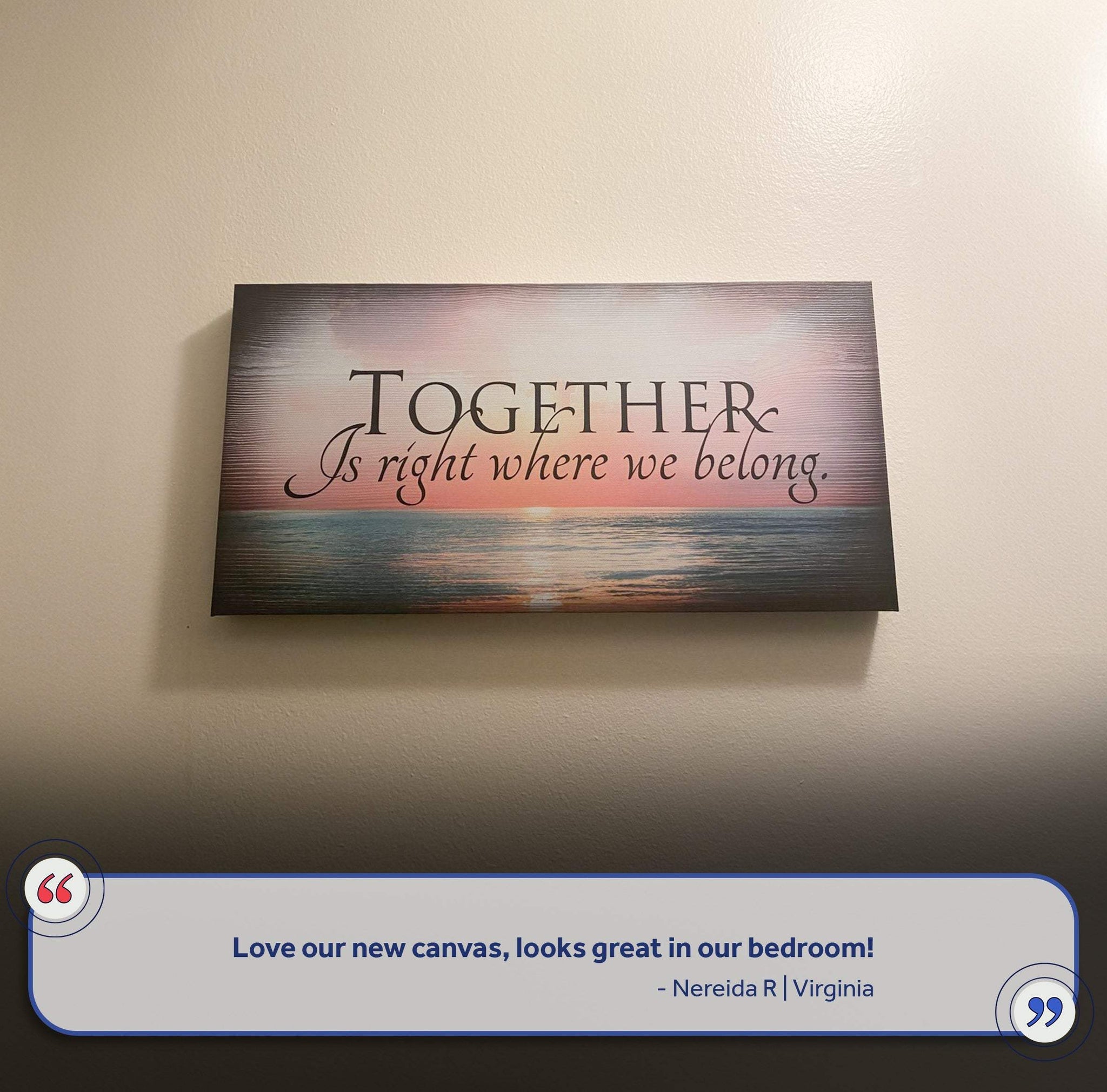 Together Sign VI - Tailored Canvases - Flyclothing LLC