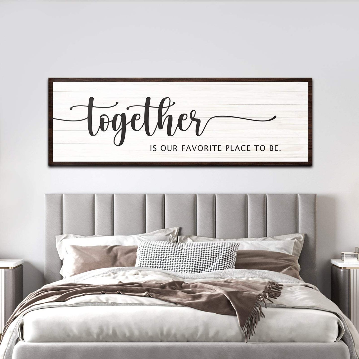 Together Is Our Place To Be Sign - Tailored Canvases - Flyclothing LLC