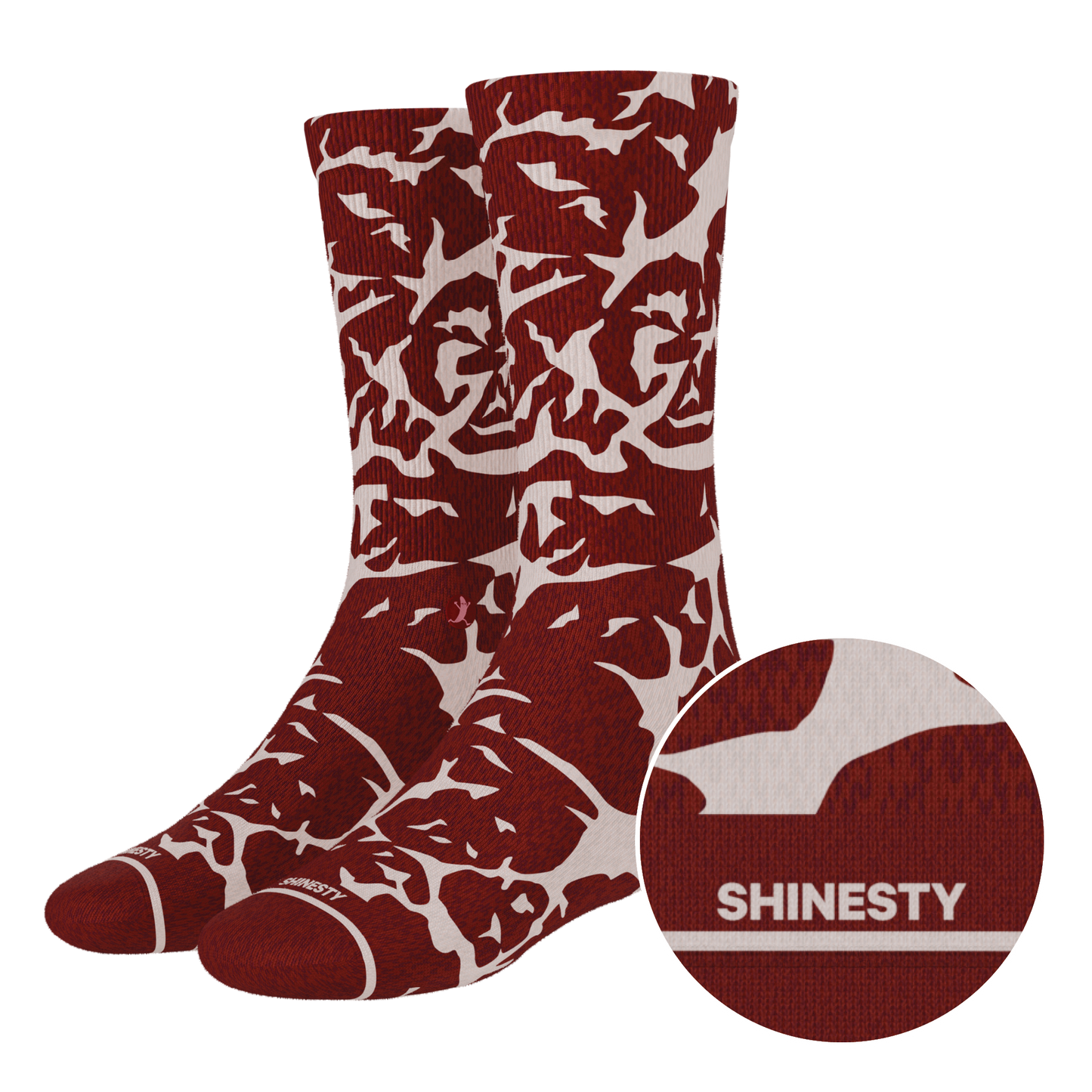 The Tomahawk | Marbled Meat Heel Hammock™ Crew Socks