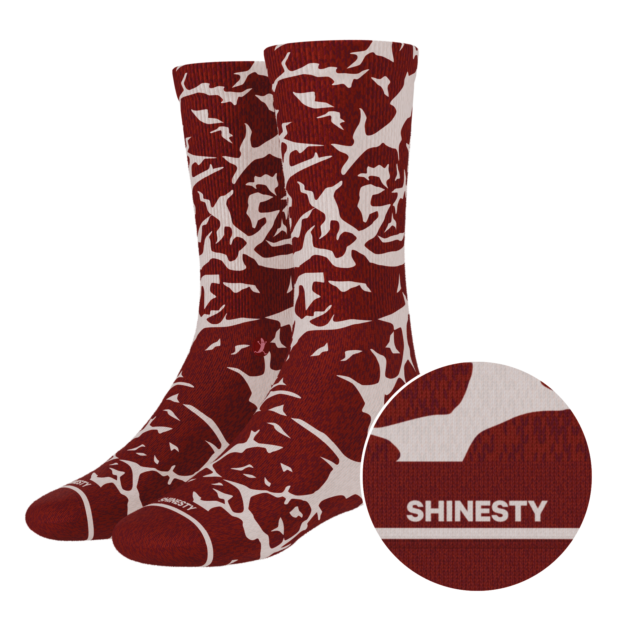 The Tomahawk | Marbled Meat Heel Hammock™ Crew Socks