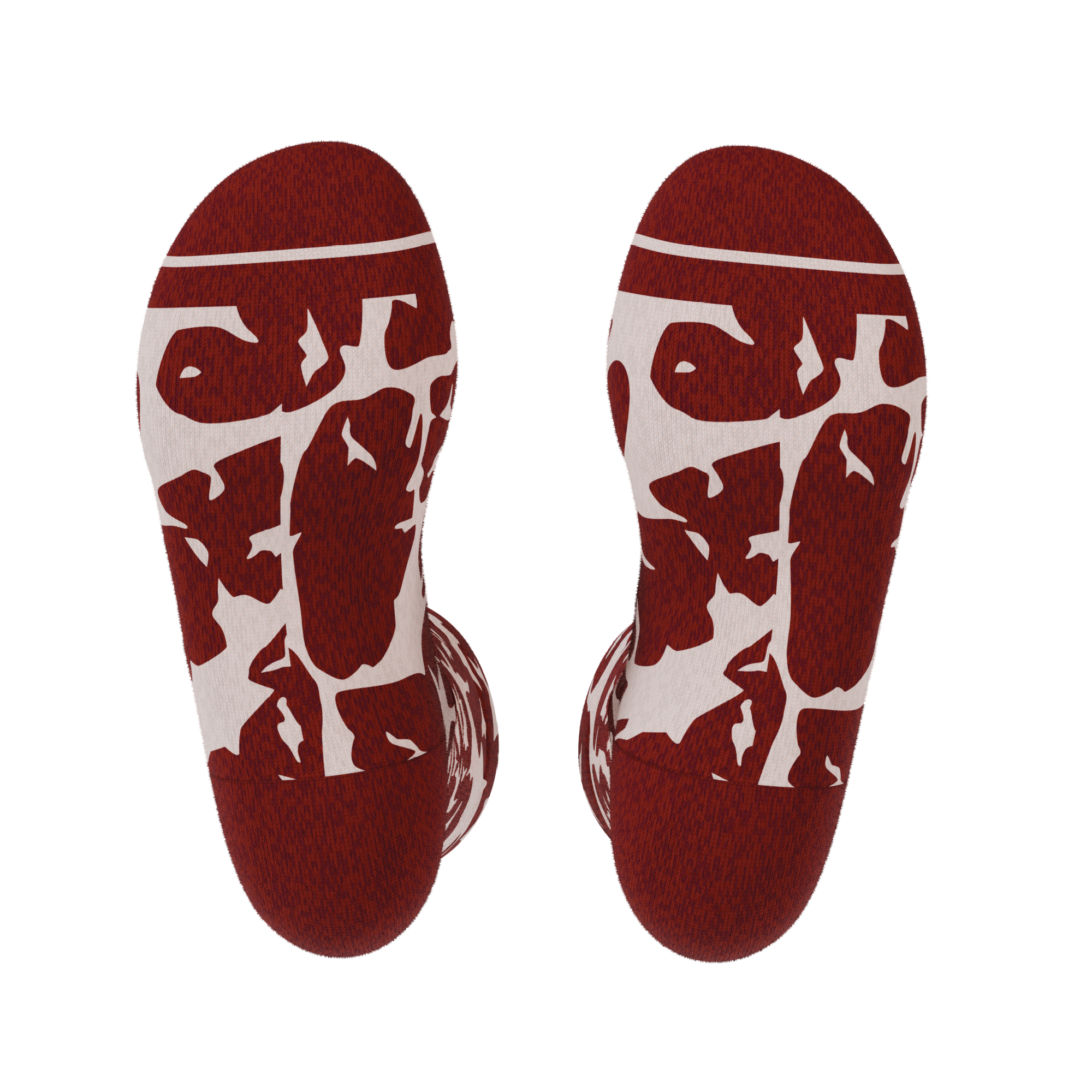 The Tomahawk | Marbled Meat Heel Hammock™ Crew Socks