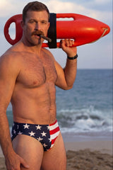 The Unsurpassed Ass | American Flag Ball Hammock® Pouch Swim Briefs - Shinesty - Flyclothing LLC