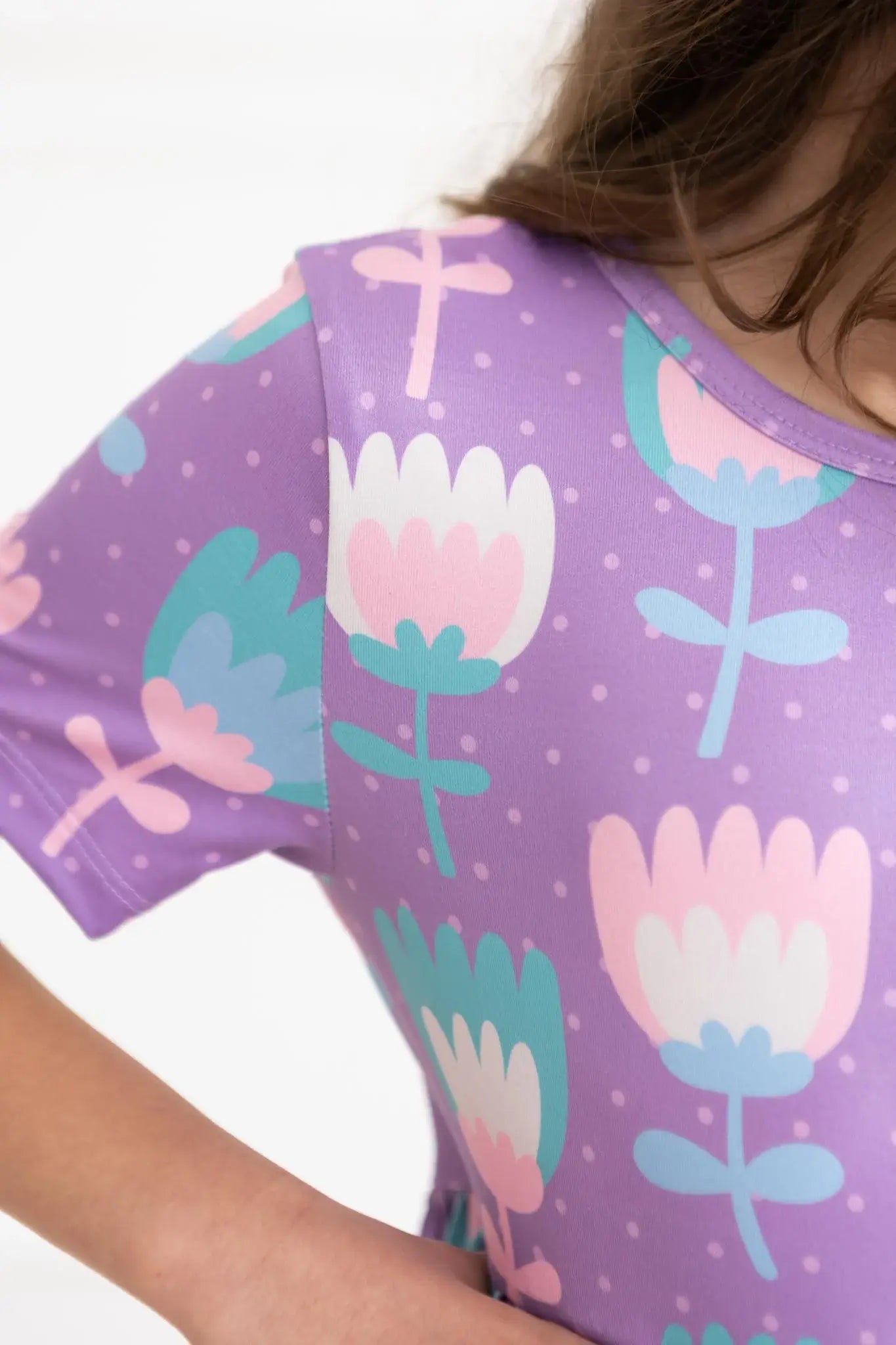 SALE Too Cool Tulips S/S Pocket Twirl Dress - Mila & Rose ® - Flyclothing LLC