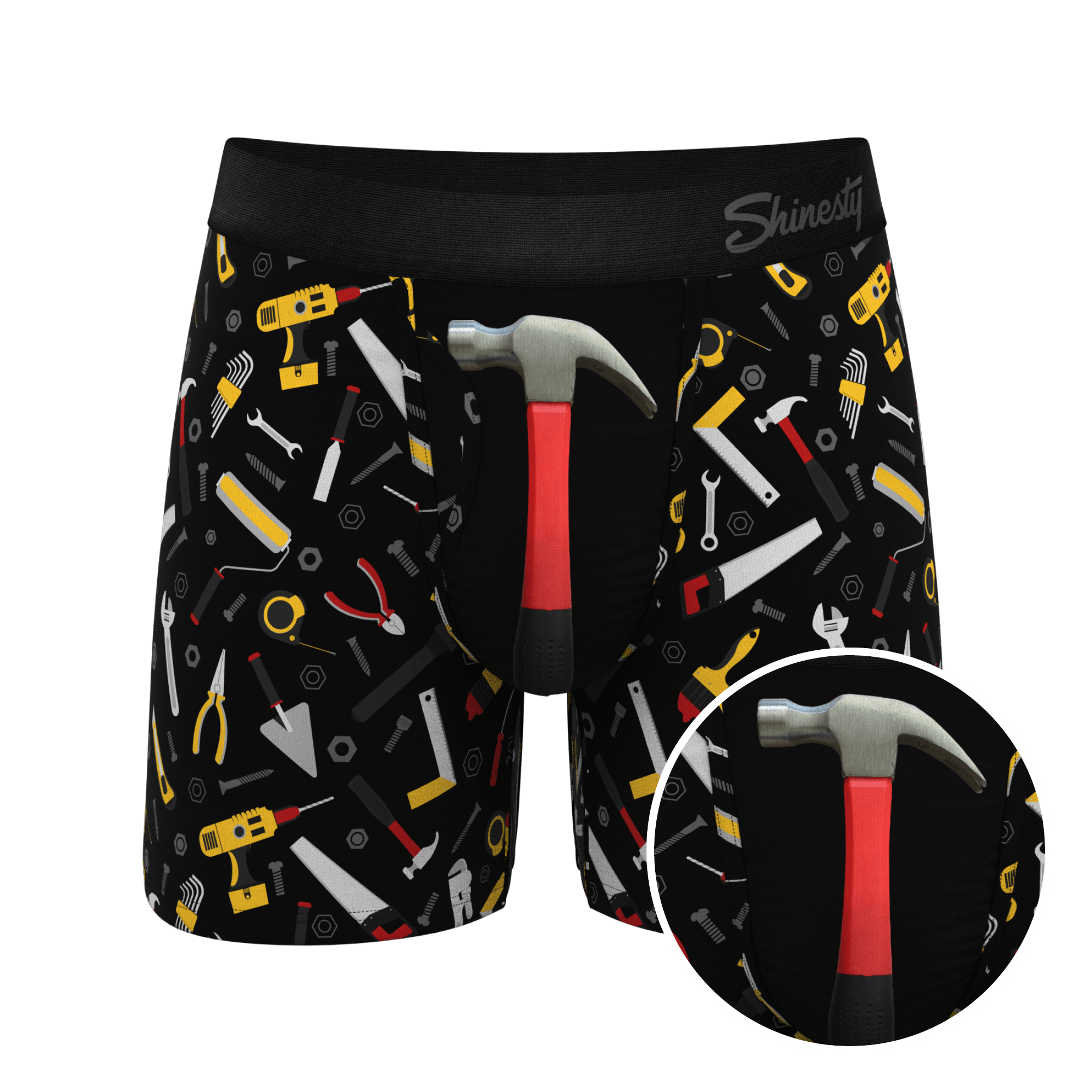 The Tool Belt | Hammer and Tools Ball Hammock® Pouch Underwear With Fly - Shinesty
