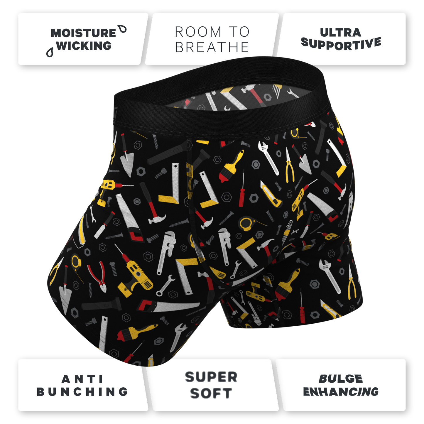 The Tool Belt | Hammer and Tools Ball Hammock® Pouch Underwear With Fly